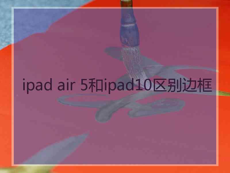 ipad air 5和ipad10区别边框