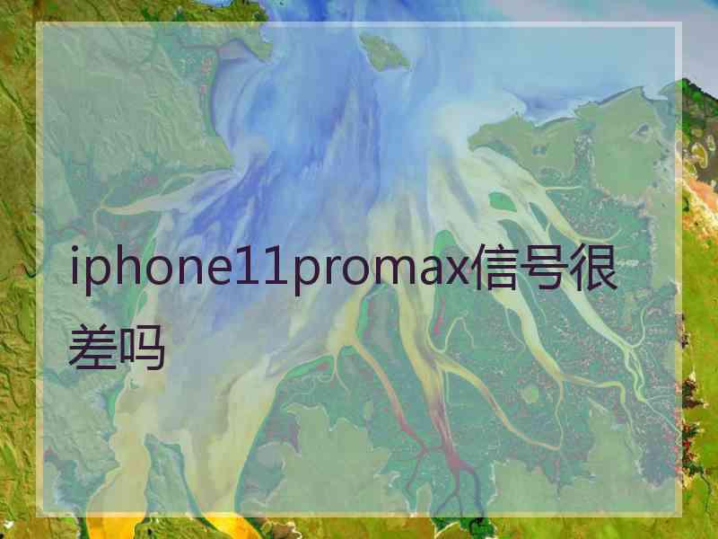 iphone11promax信号很差吗