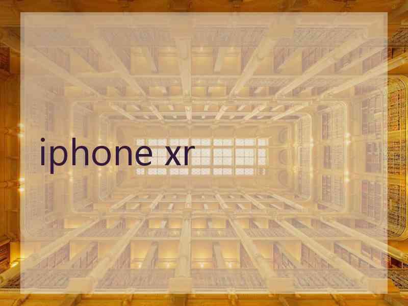 iphone xr