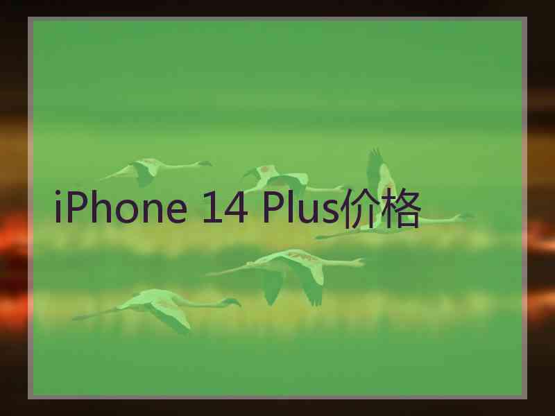 iPhone 14 Plus价格