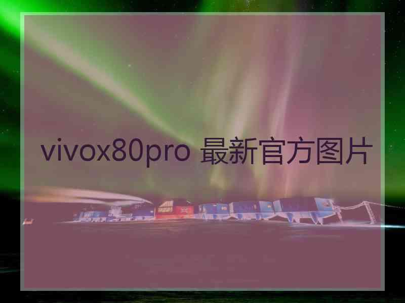 vivox80pro 最新官方图片