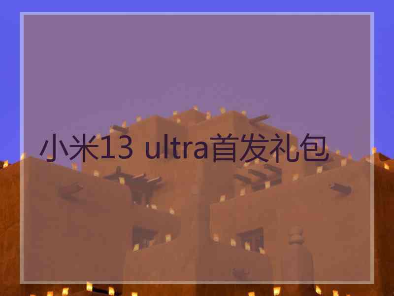 小米13 ultra首发礼包