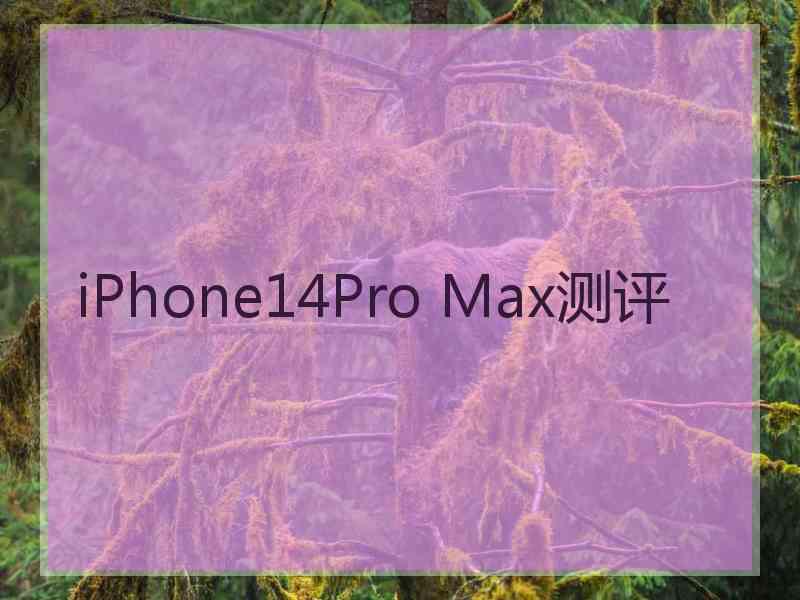 iPhone14Pro Max测评