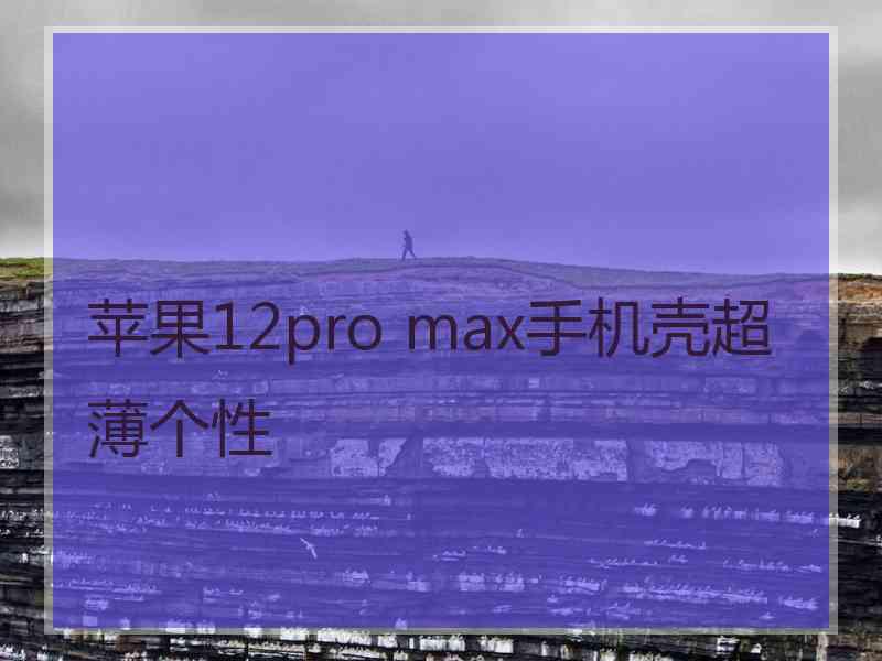 苹果12pro max手机壳超薄个性