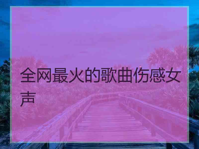 全网最火的歌曲伤感女声