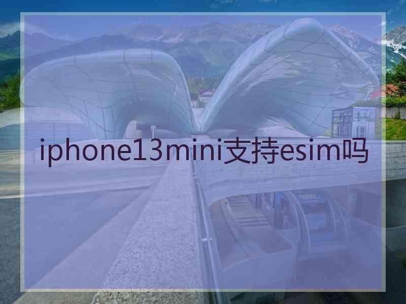 iphone13mini支持esim吗