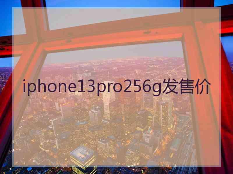 iphone13pro256g发售价