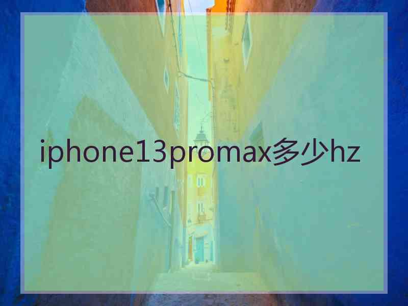 iphone13promax多少hz