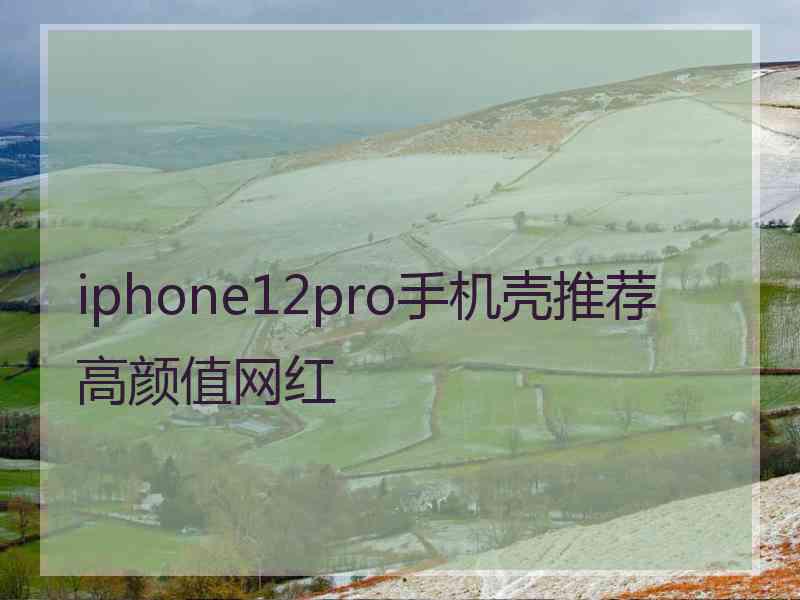 iphone12pro手机壳推荐高颜值网红