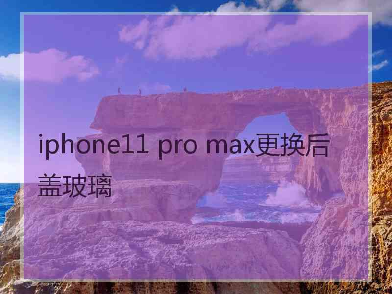 iphone11 pro max更换后盖玻璃