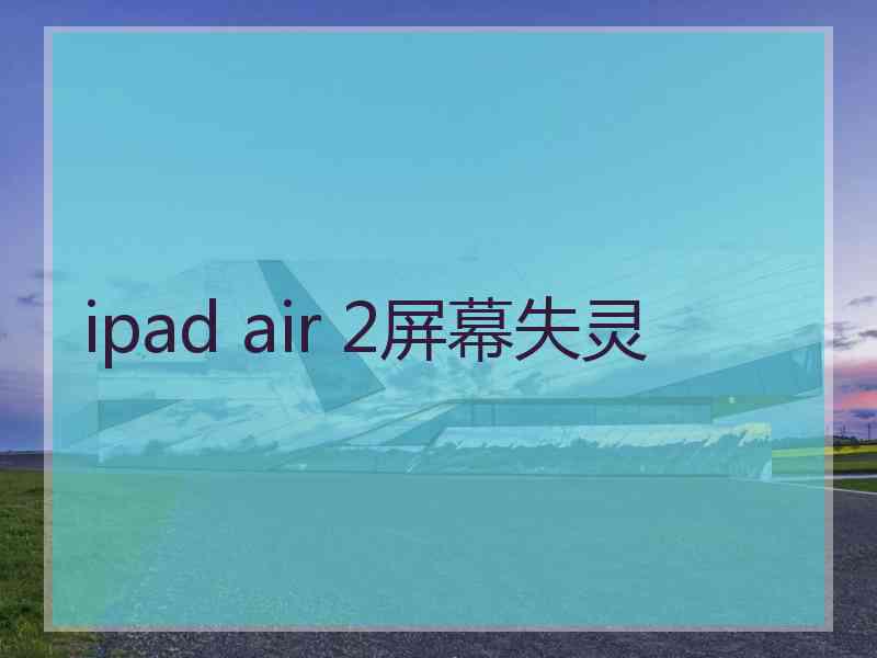 ipad air 2屏幕失灵