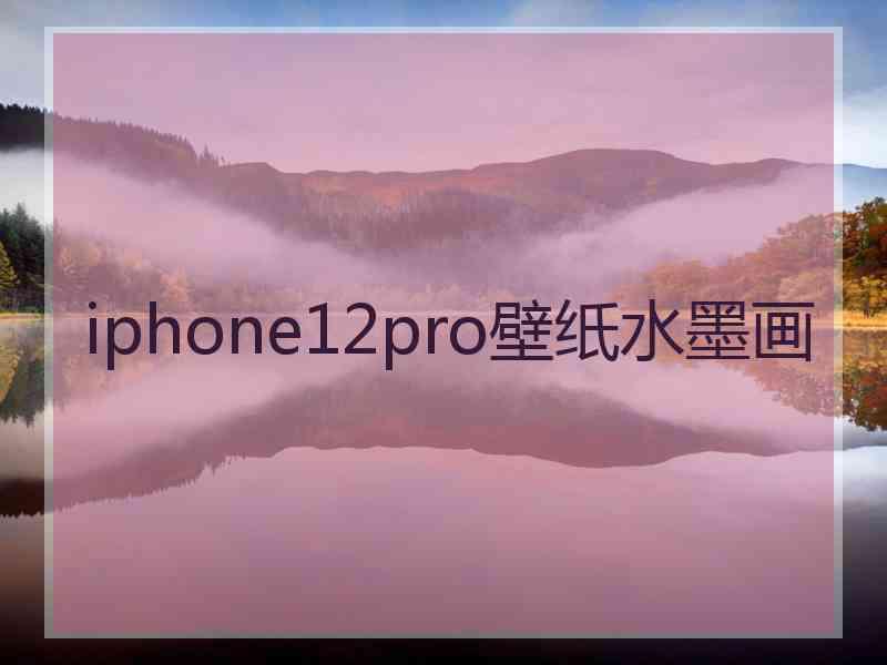 iphone12pro壁纸水墨画