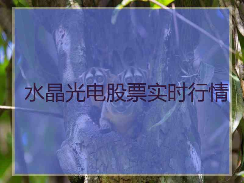 水晶光电股票实时行情