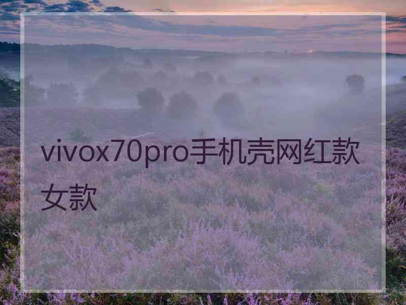 vivox70pro手机壳网红款女款