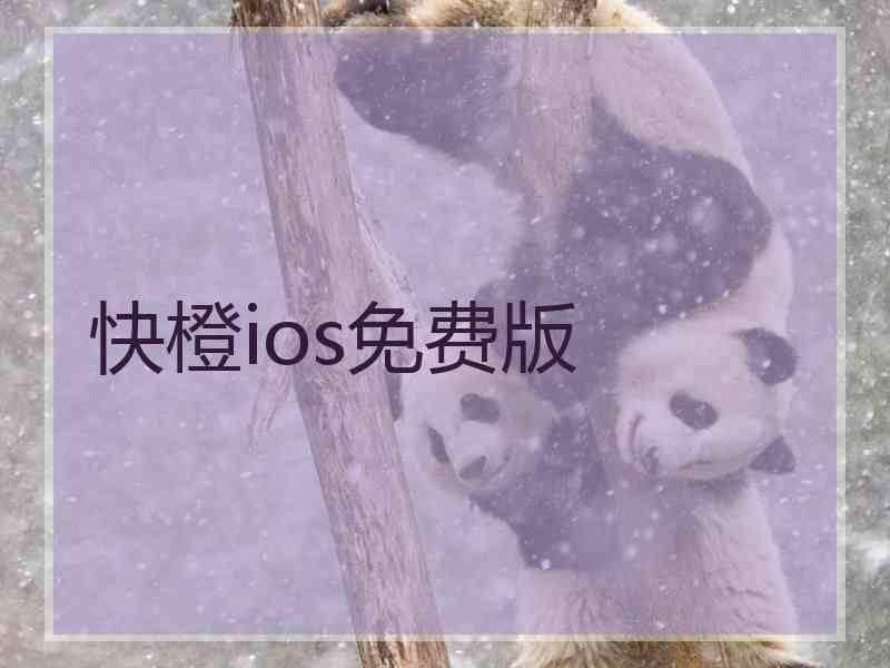 快橙ios免费版