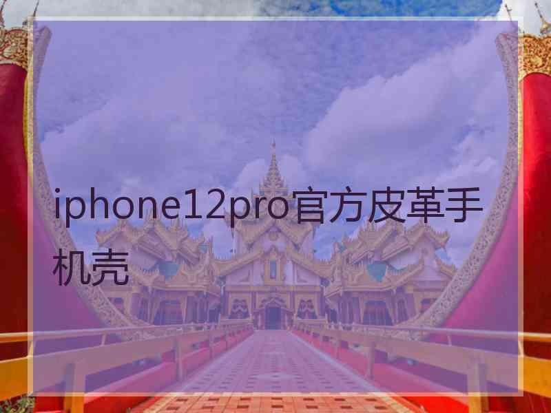 iphone12pro官方皮革手机壳