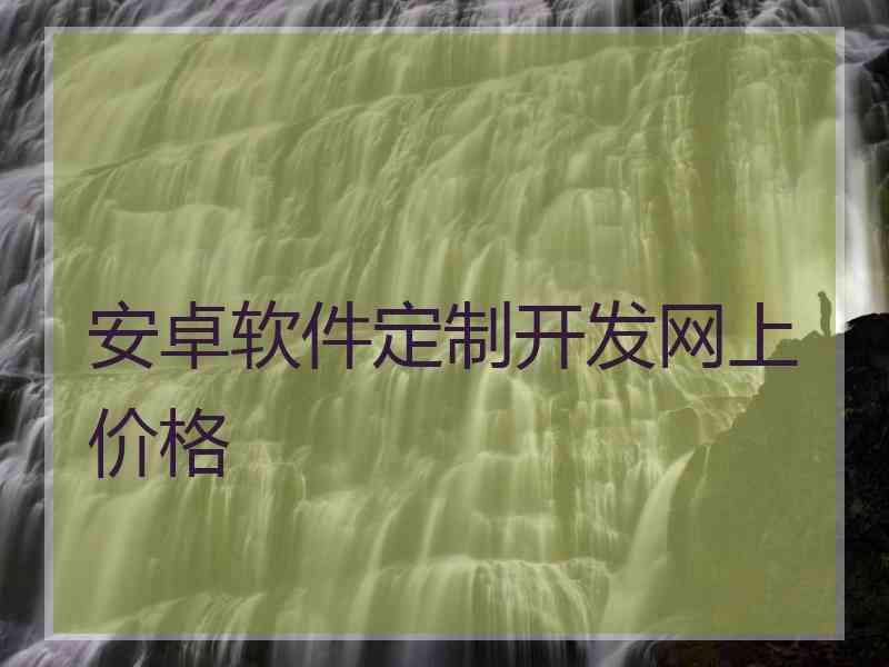 安卓软件定制开发网上价格