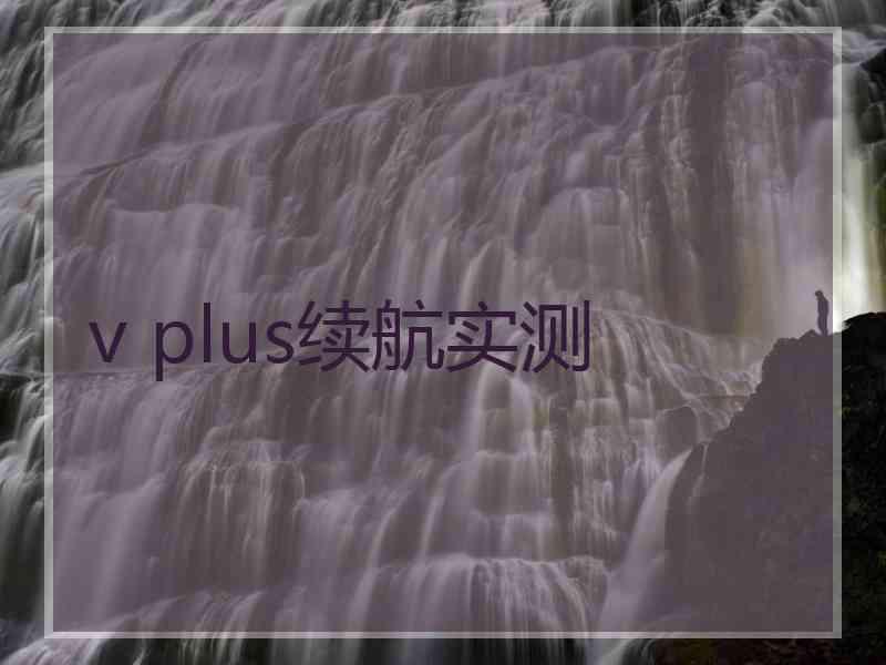 v plus续航实测