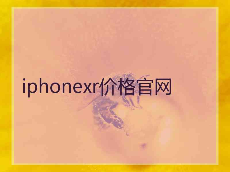 iphonexr价格官网