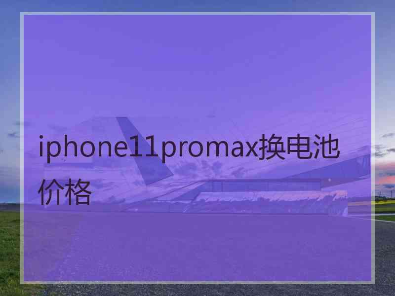 iphone11promax换电池价格