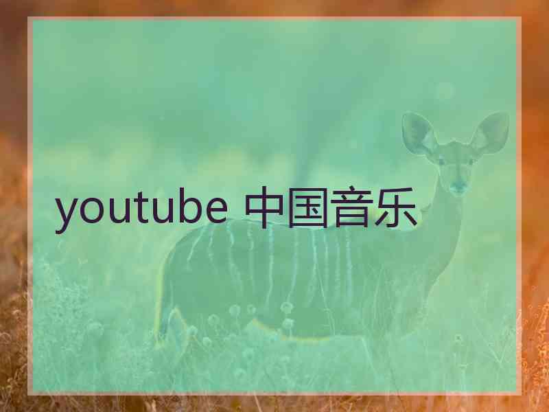 youtube 中国音乐