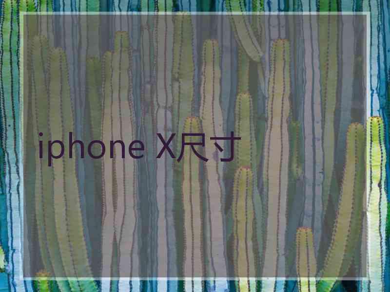 iphone X尺寸