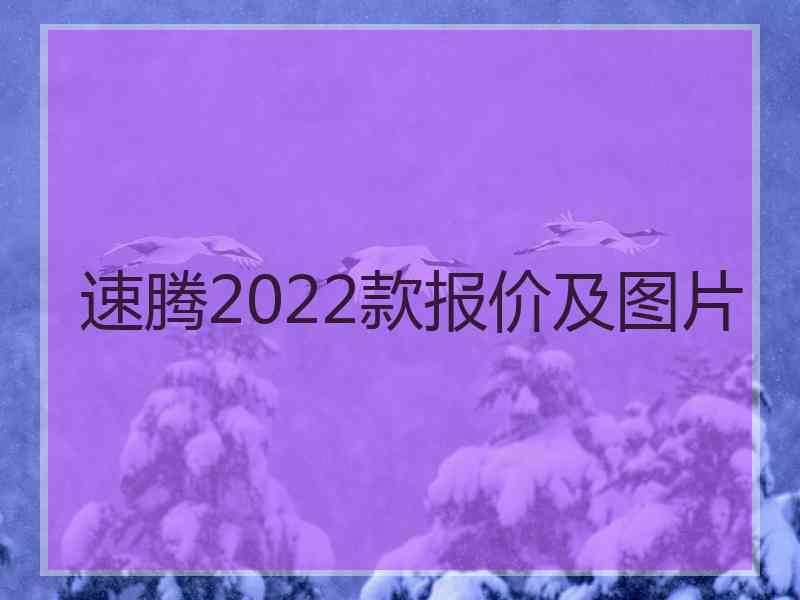 速腾2022款报价及图片