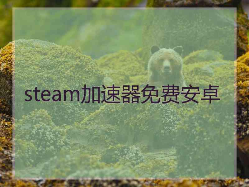 steam加速器免费安卓