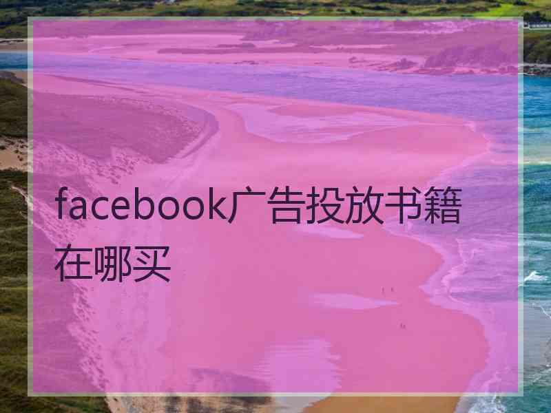 facebook广告投放书籍在哪买