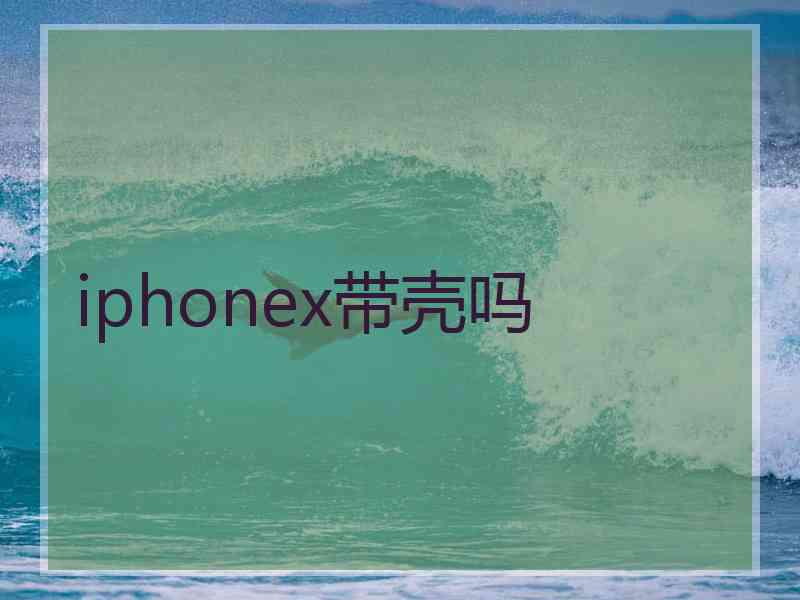 iphonex带壳吗