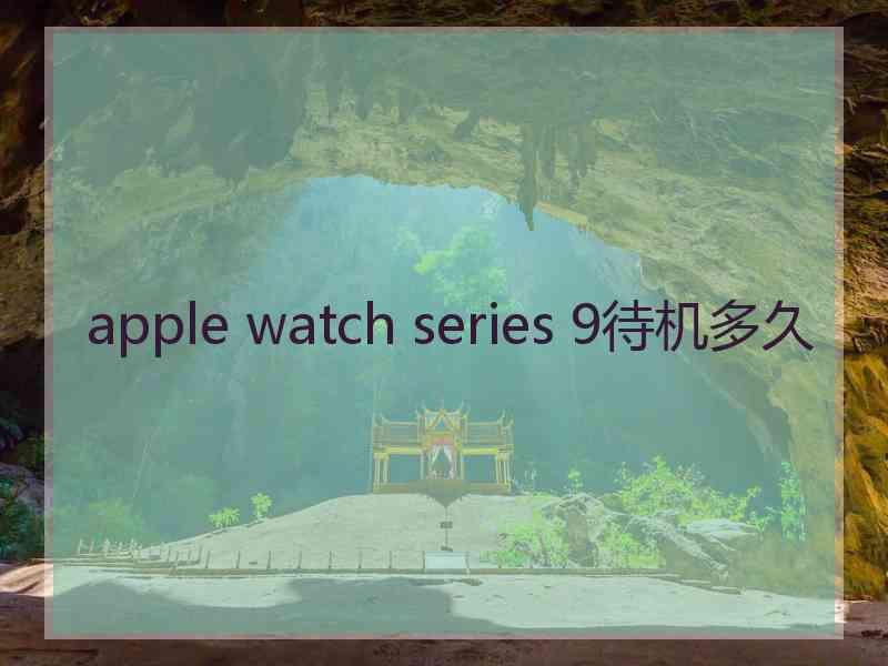 apple watch series 9待机多久