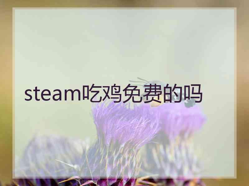 steam吃鸡免费的吗