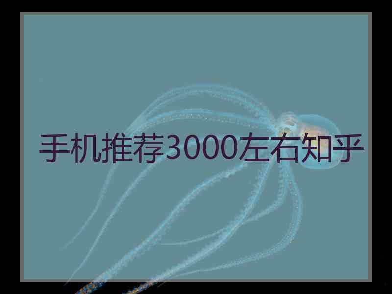 手机推荐3000左右知乎