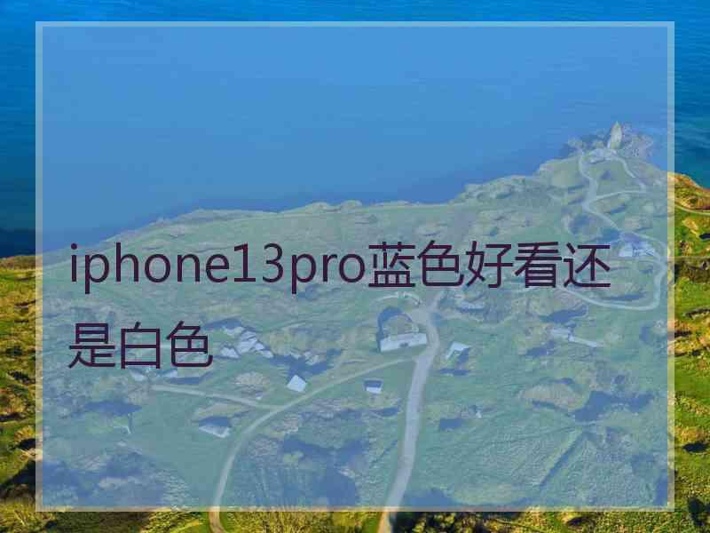 iphone13pro蓝色好看还是白色