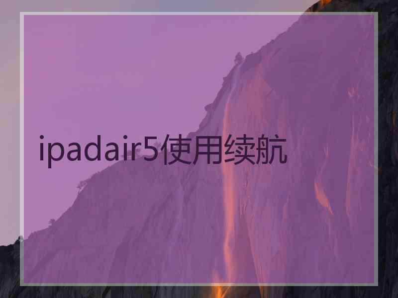 ipadair5使用续航