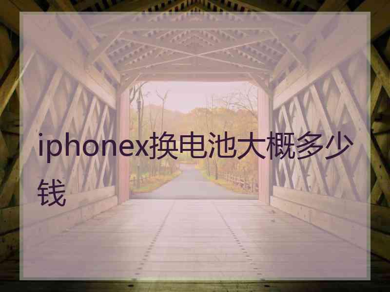 iphonex换电池大概多少钱