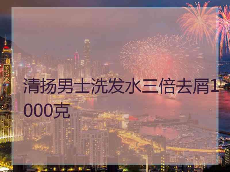 清扬男士洗发水三倍去屑1000克