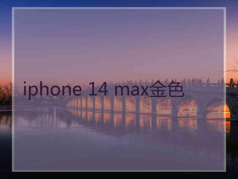 iphone 14 max金色