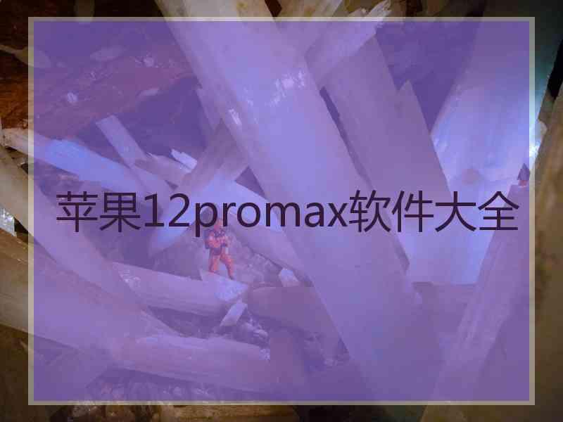 苹果12promax软件大全