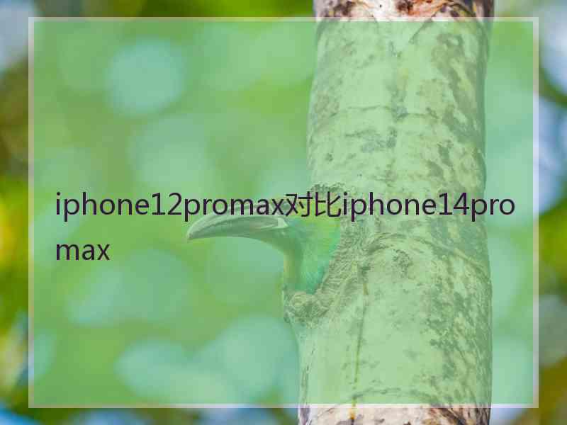 iphone12promax对比iphone14promax