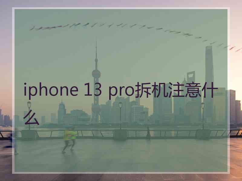 iphone 13 pro拆机注意什么