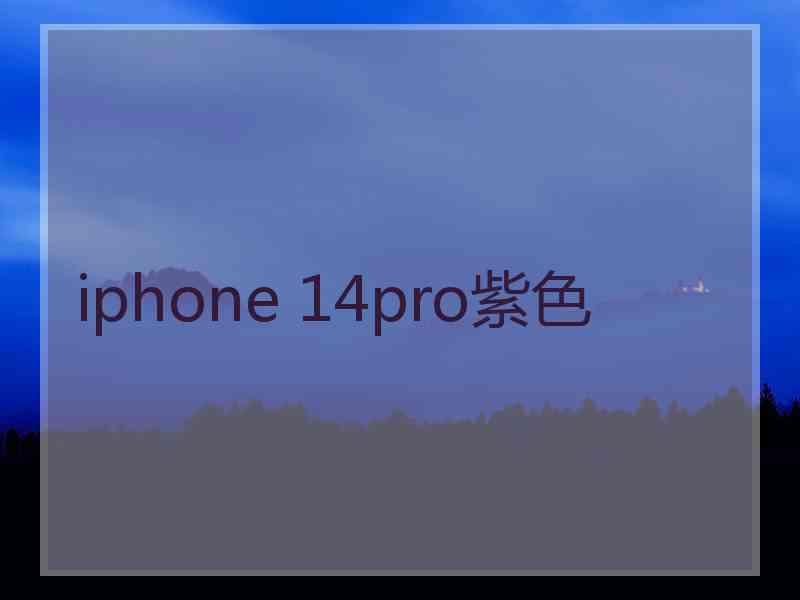 iphone 14pro紫色