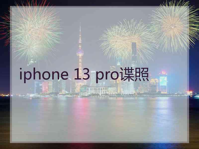 iphone 13 pro谍照