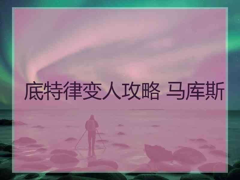 底特律变人攻略 马库斯