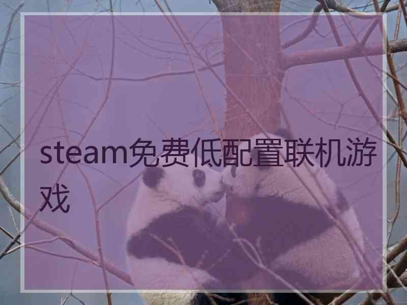 steam免费低配置联机游戏