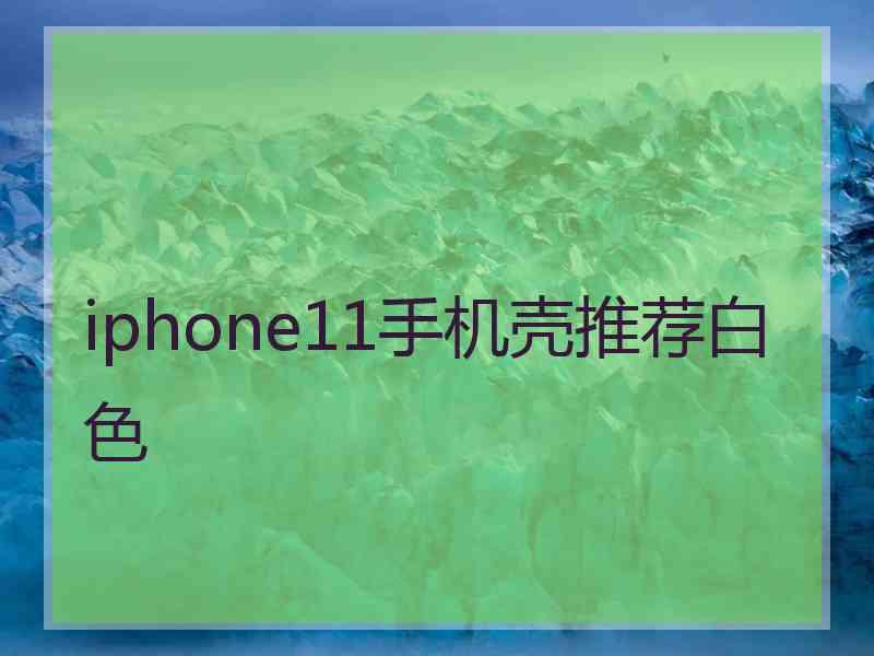 iphone11手机壳推荐白色