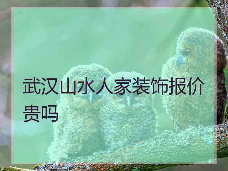 武汉山水人家装饰报价贵吗