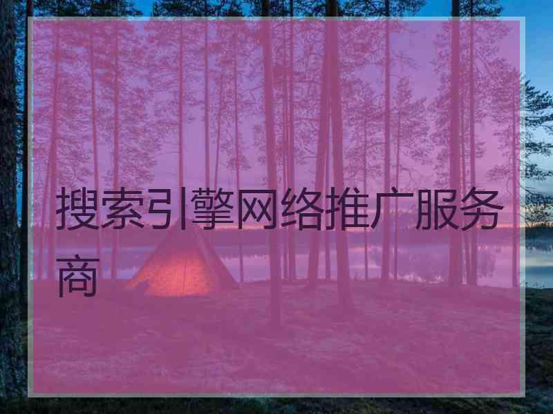 搜索引擎网络推广服务商