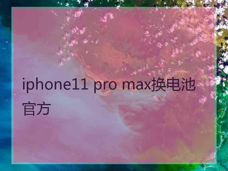 iphone11 pro max换电池官方