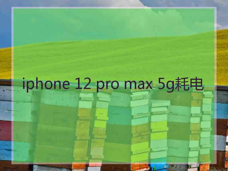 iphone 12 pro max 5g耗电